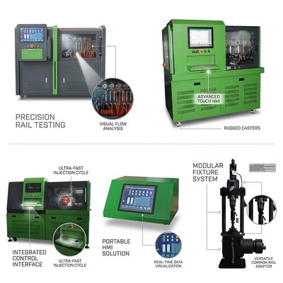 CRP-IoT Smart Connected Common Rail Pump Test Bench with 11Kw Motor 2500 Bar Pressure and WiFi Remote Monitoring