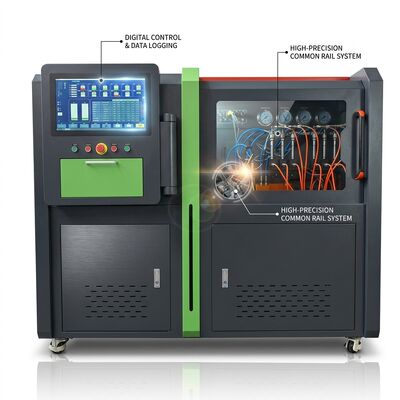 CRP-HD High Flow Common Rail Pump Test Bench with 18.5Kw Gear Drive 2500 Bar Pressure and 60L/H Fuel Feed Rate