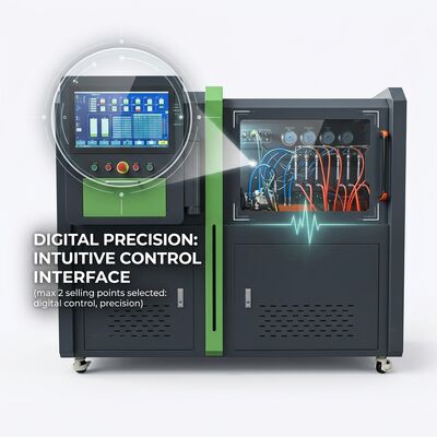 CRP-Duo Plus Dual Station Common Rail Pump Test Bench with 2500 Bar Pressure 11Kw Motor and Automated Report Printer