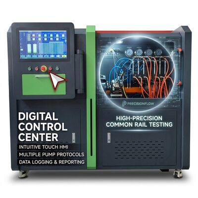 CRP-Duo Plus Dual Station Common Rail Pump Test Bench with 2500 Bar Pressure 11Kw Motor and Automated Report Printer